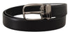 Dolce & Gabbana Elegant Leather Belt with Metal Buckle