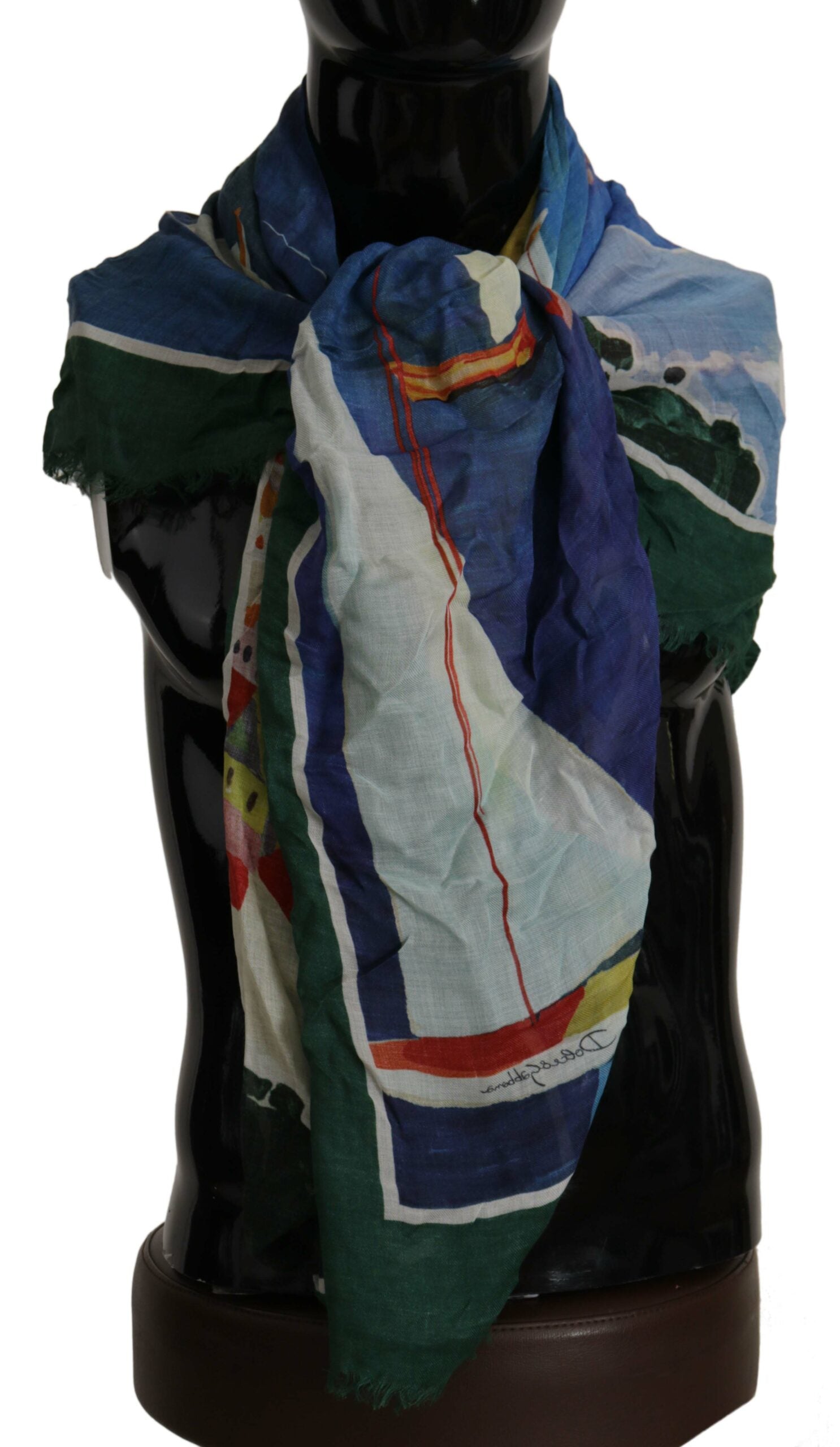 Dolce & Gabbana Elegant Multicolor Silk Blend Square Scarf - ACCEXO