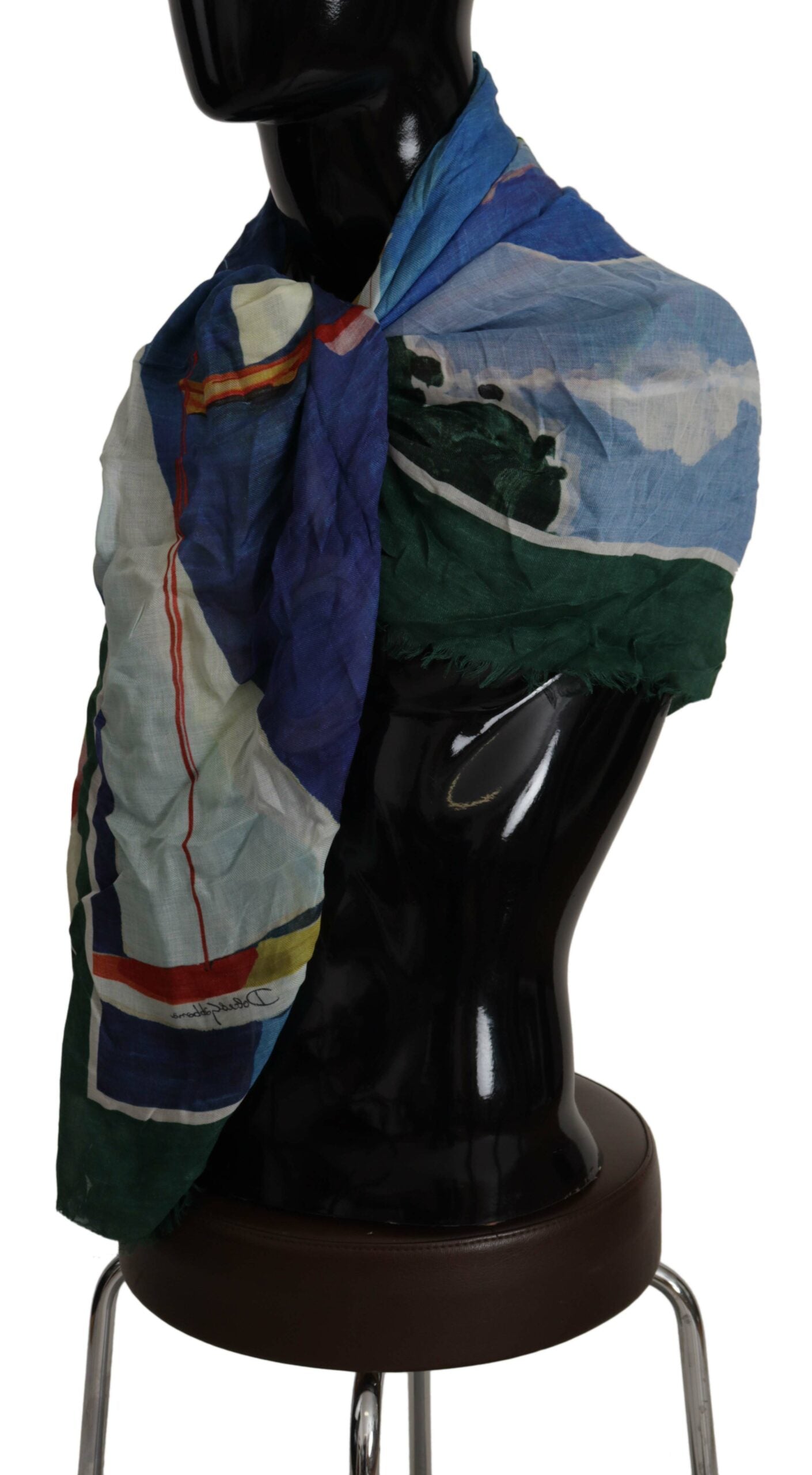Dolce & Gabbana Elegant Multicolor Silk Blend Square Scarf - ACCEXO