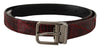 Dolce & Gabbana Elegant Red Exotic Leather Belt