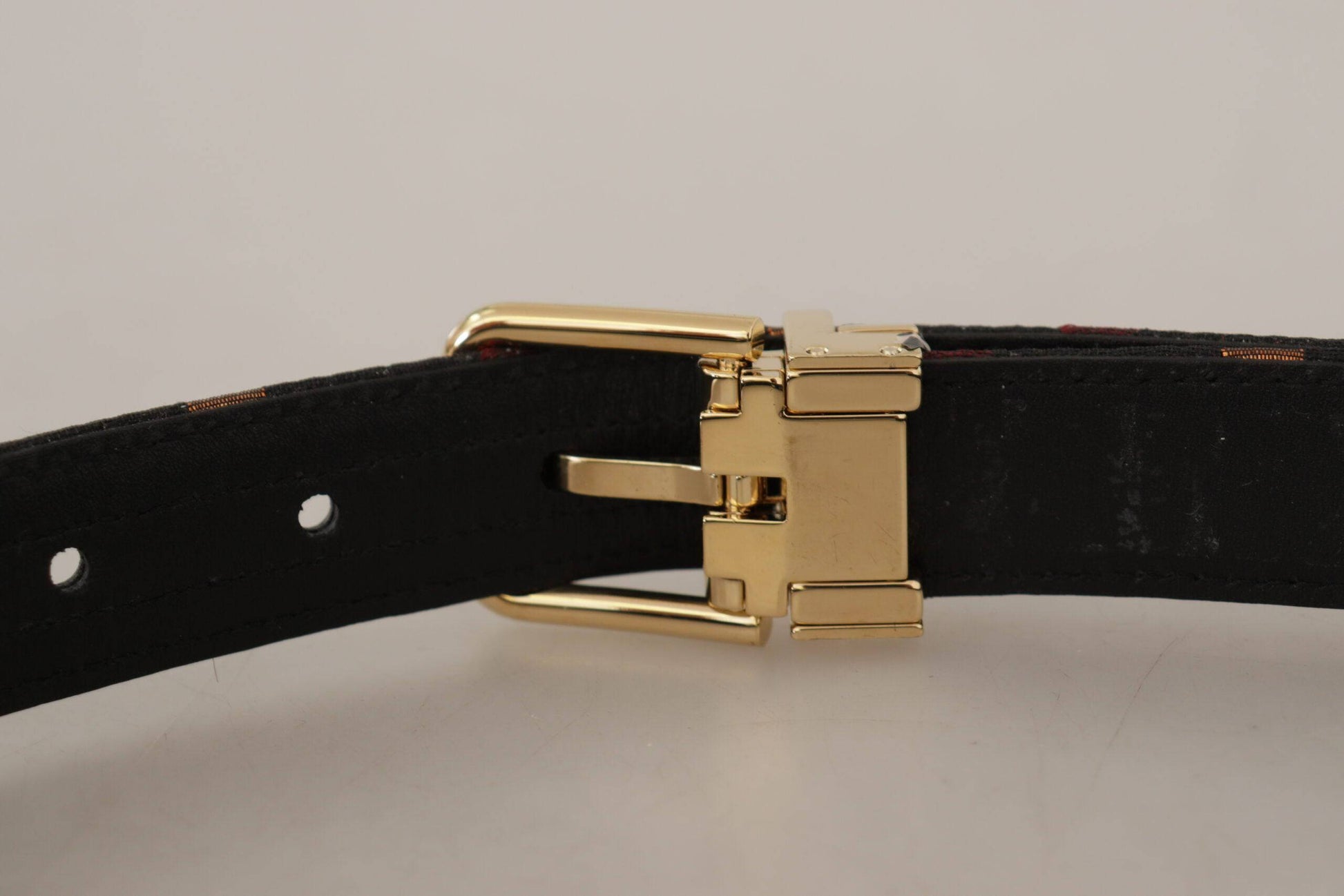 Dolce & Gabbana Multicolor Leather Belt with Gold Buckle - ACCEXO