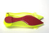 Christian Louboutin Fluro Yellow Flat Point Toe Shoe