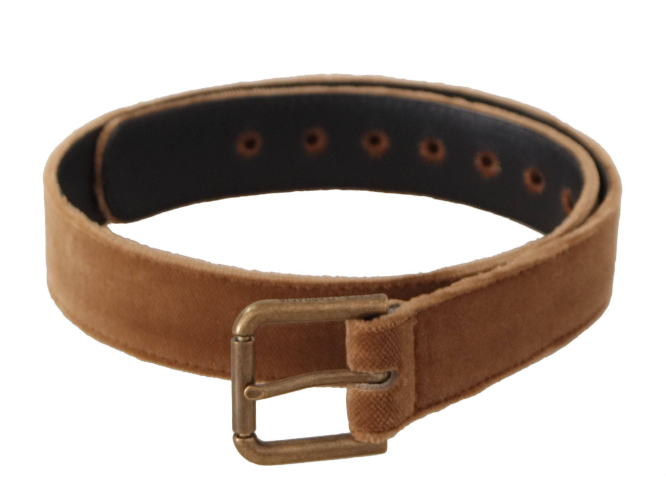 Dolce & Gabbana Elegant Engraved Buckle Leather Belt - ACCEXO