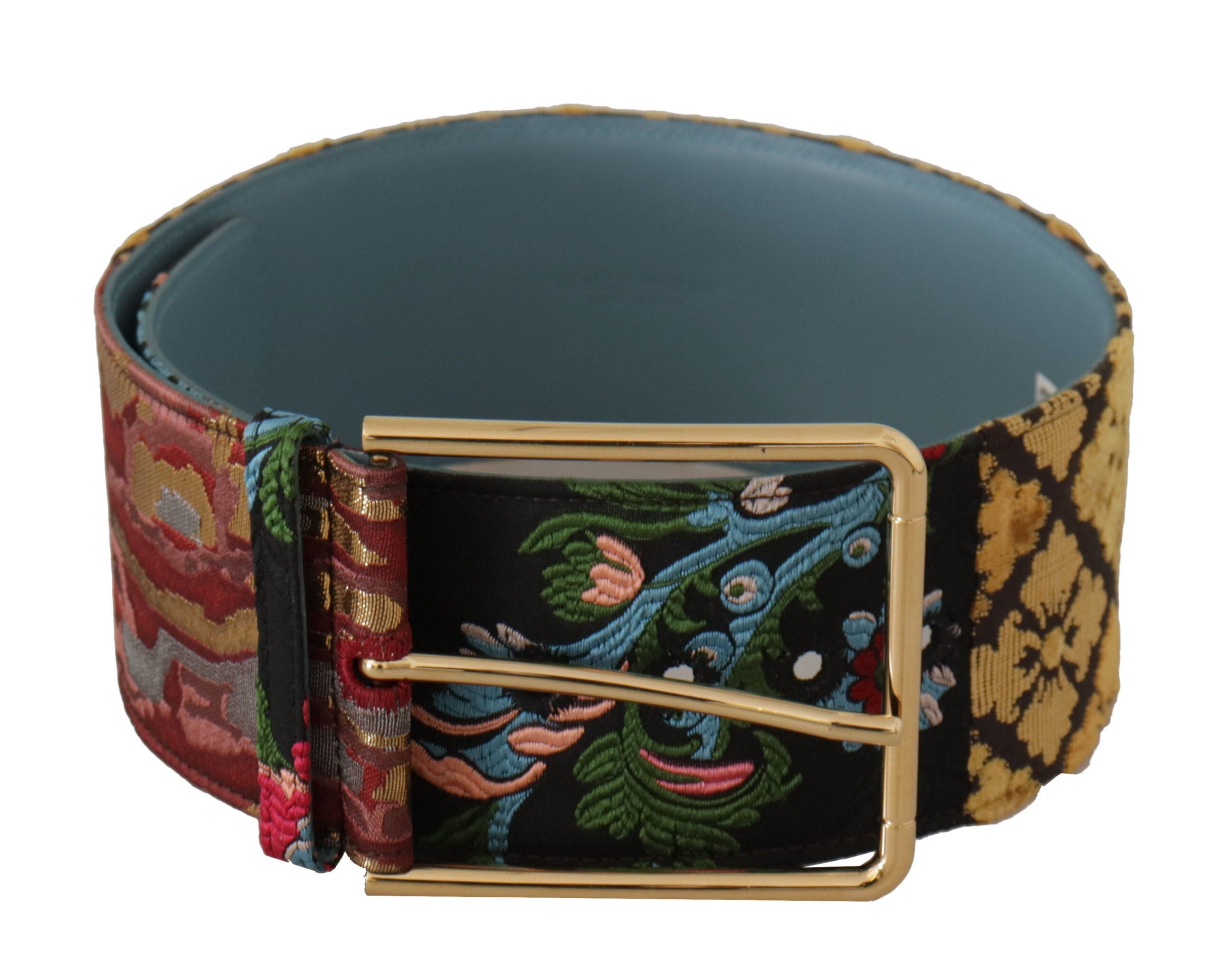 Dolce & Gabbana Multicolor Canvas Leather Statement Belt - ACCEXO