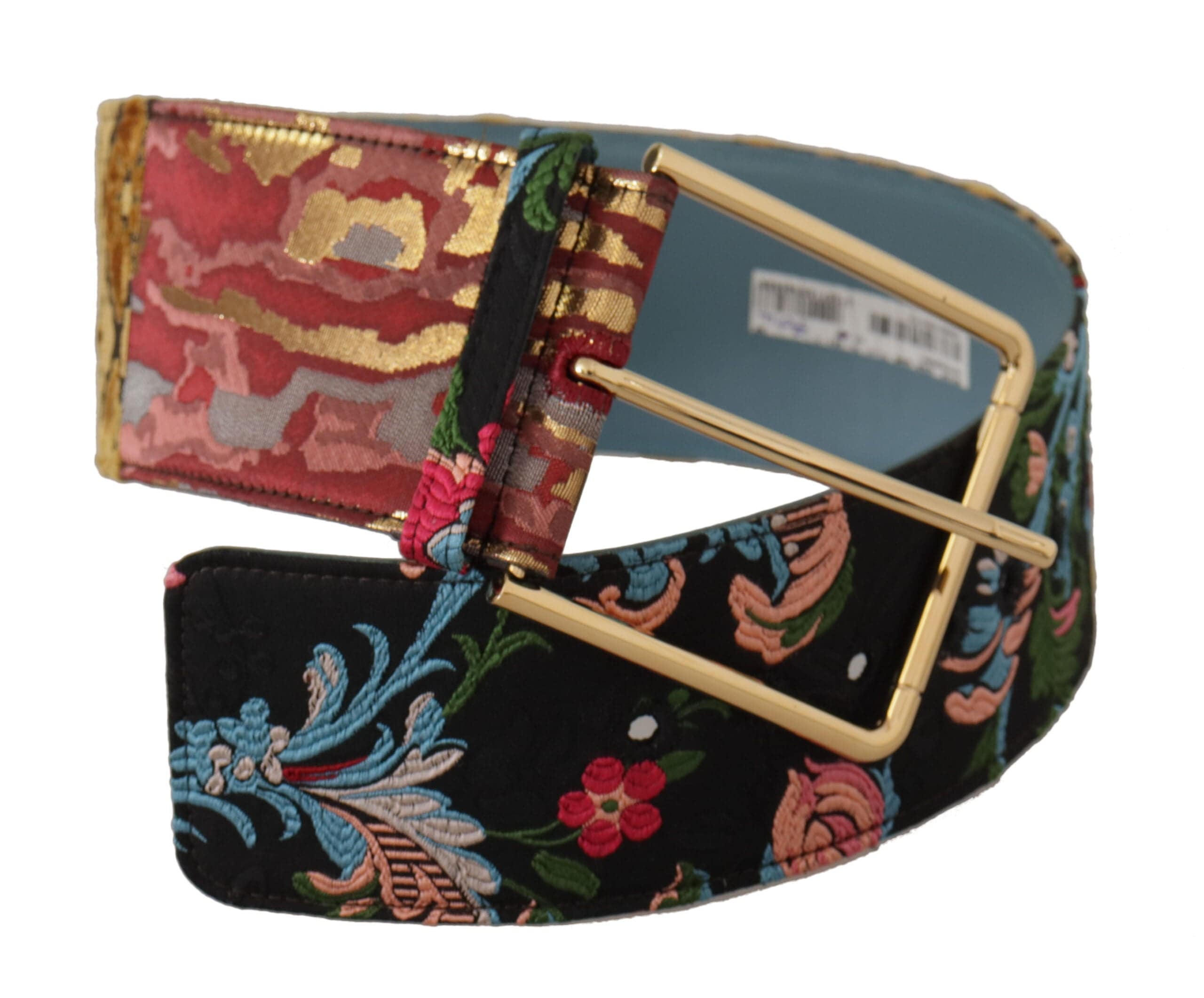 Dolce & Gabbana Multicolor Canvas Leather Statement Belt - ACCEXO