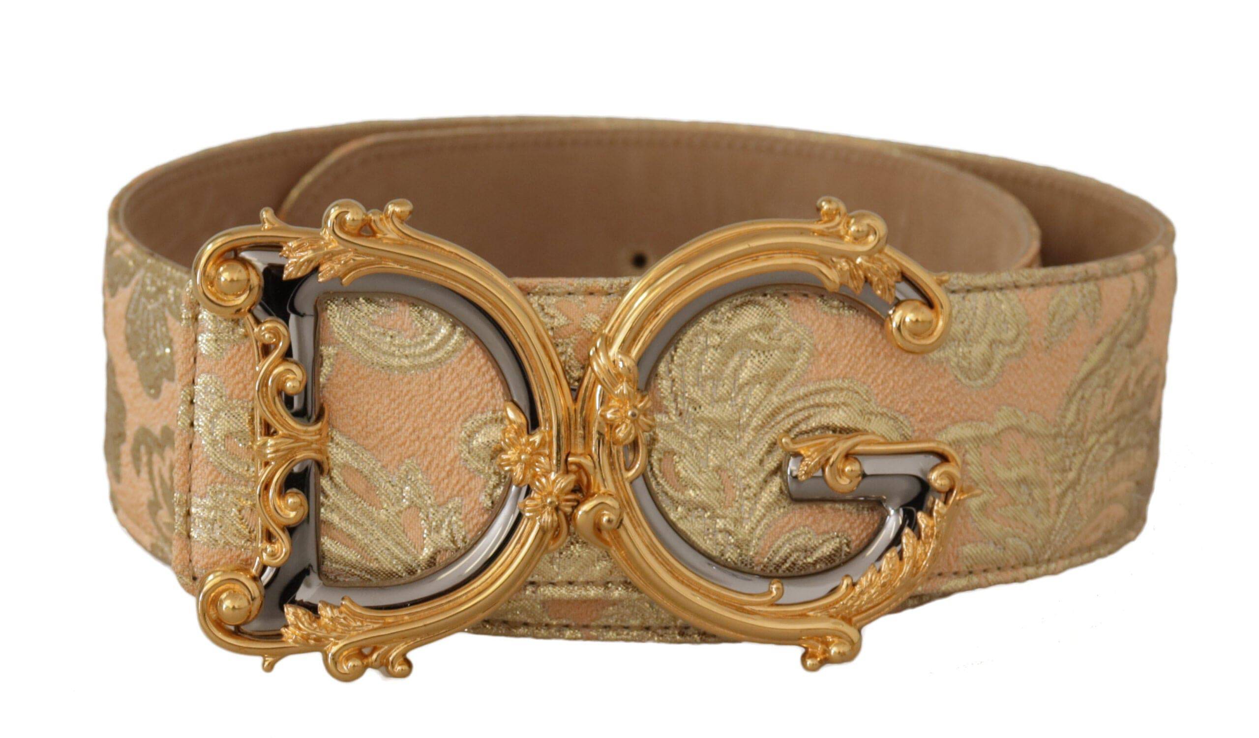 Dolce & Gabbana Elegant Leather Belt with Logo Buckle - ACCEXO