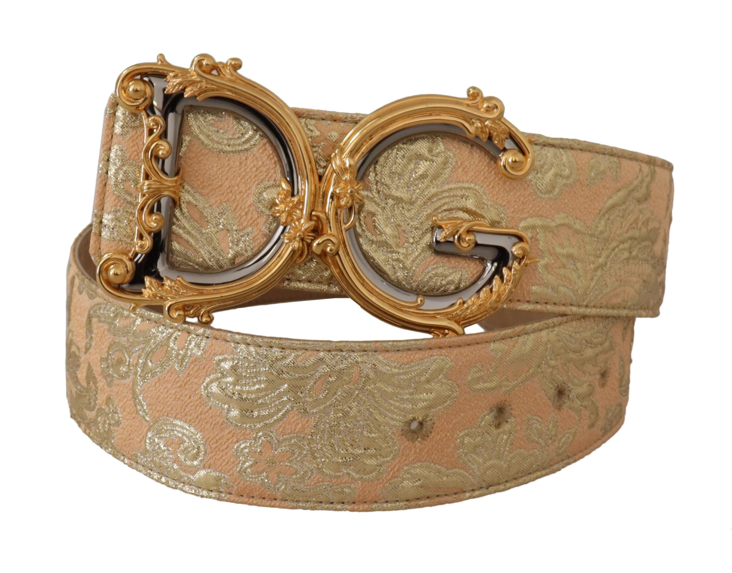 Dolce & Gabbana Elegant Leather Belt with Logo Buckle - ACCEXO