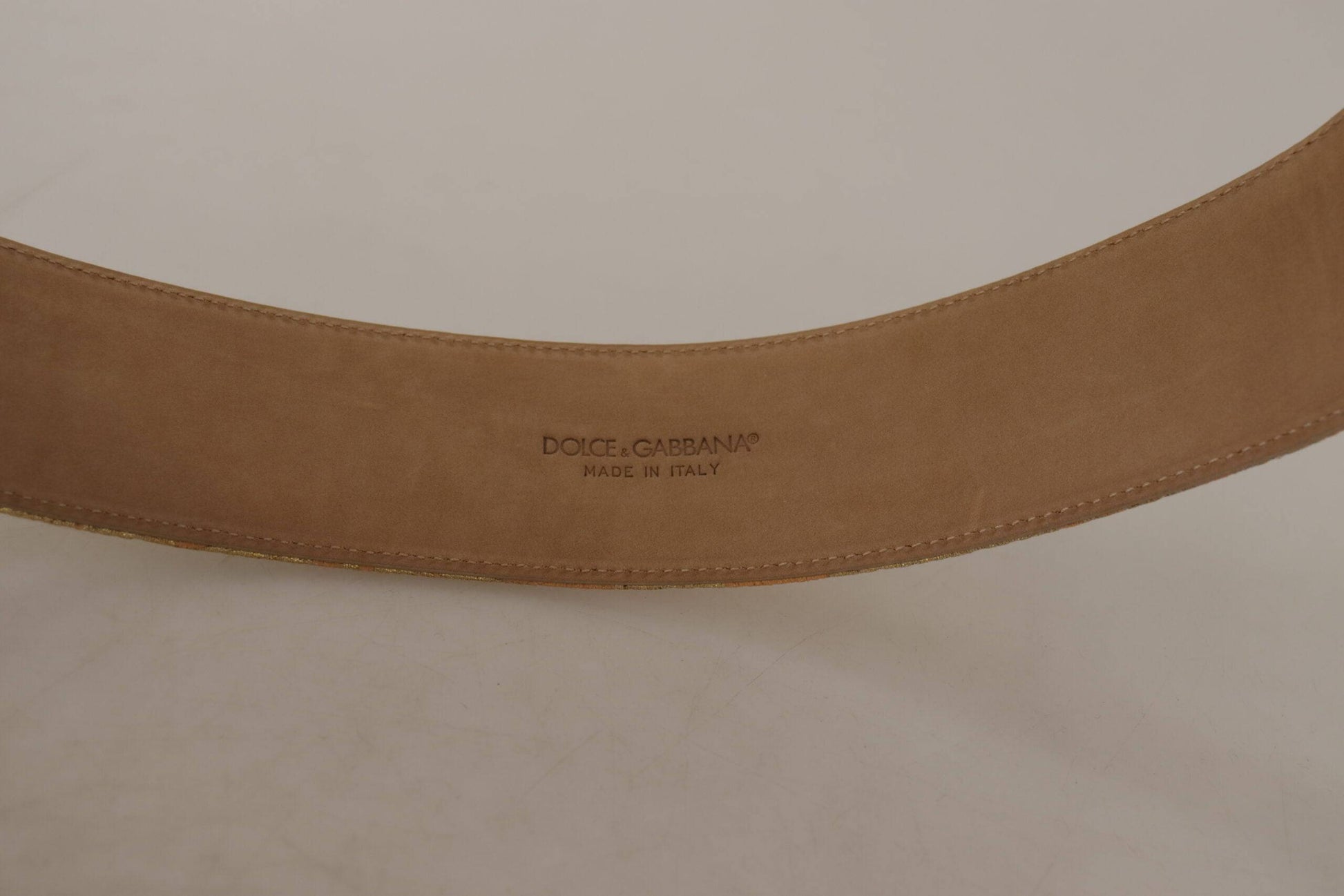 Dolce & Gabbana Elegant Leather Belt with Logo Buckle - ACCEXO