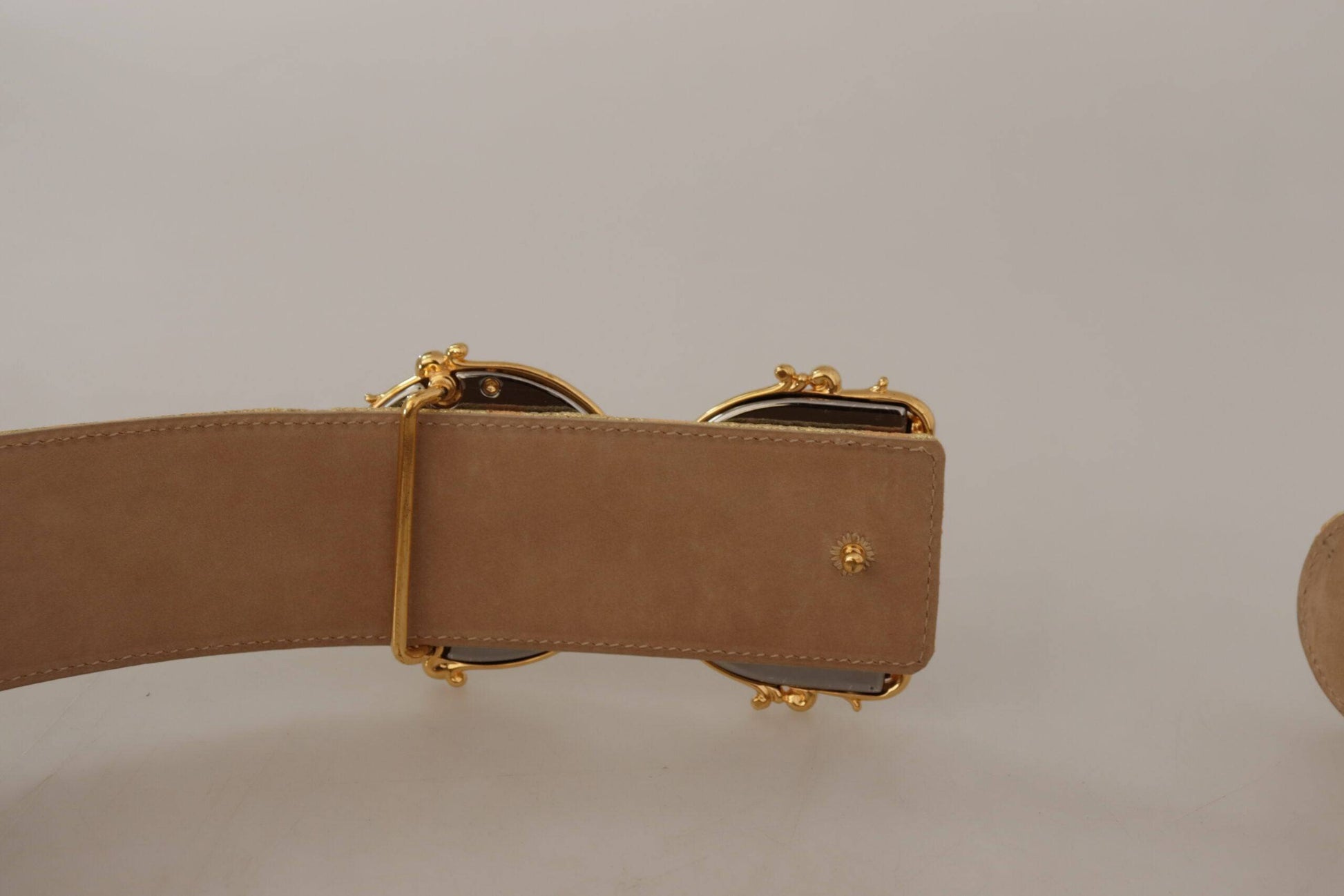 Dolce & Gabbana Elegant Leather Belt with Logo Buckle - ACCEXO