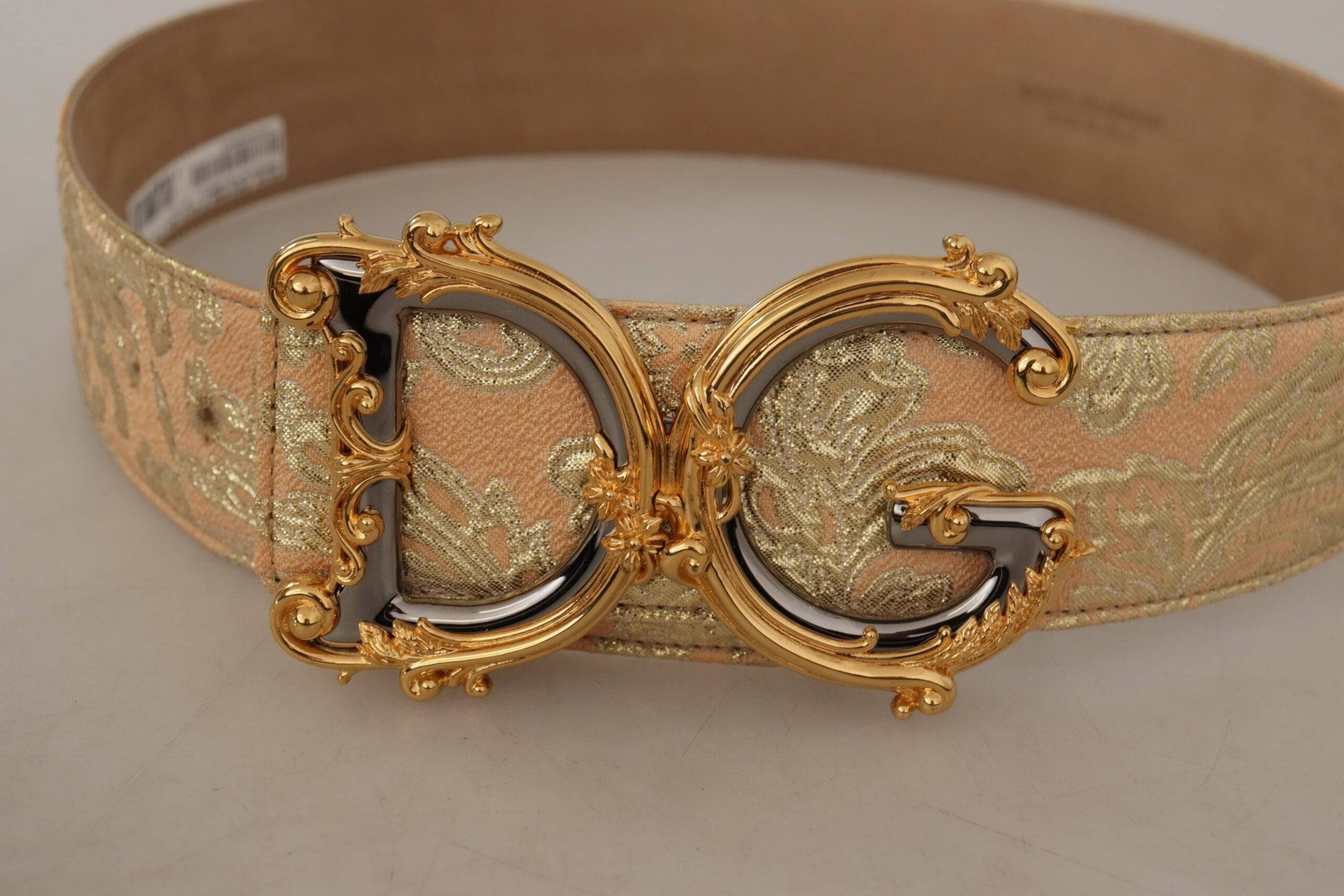 Dolce & Gabbana Elegant Leather Belt with Logo Buckle - ACCEXO