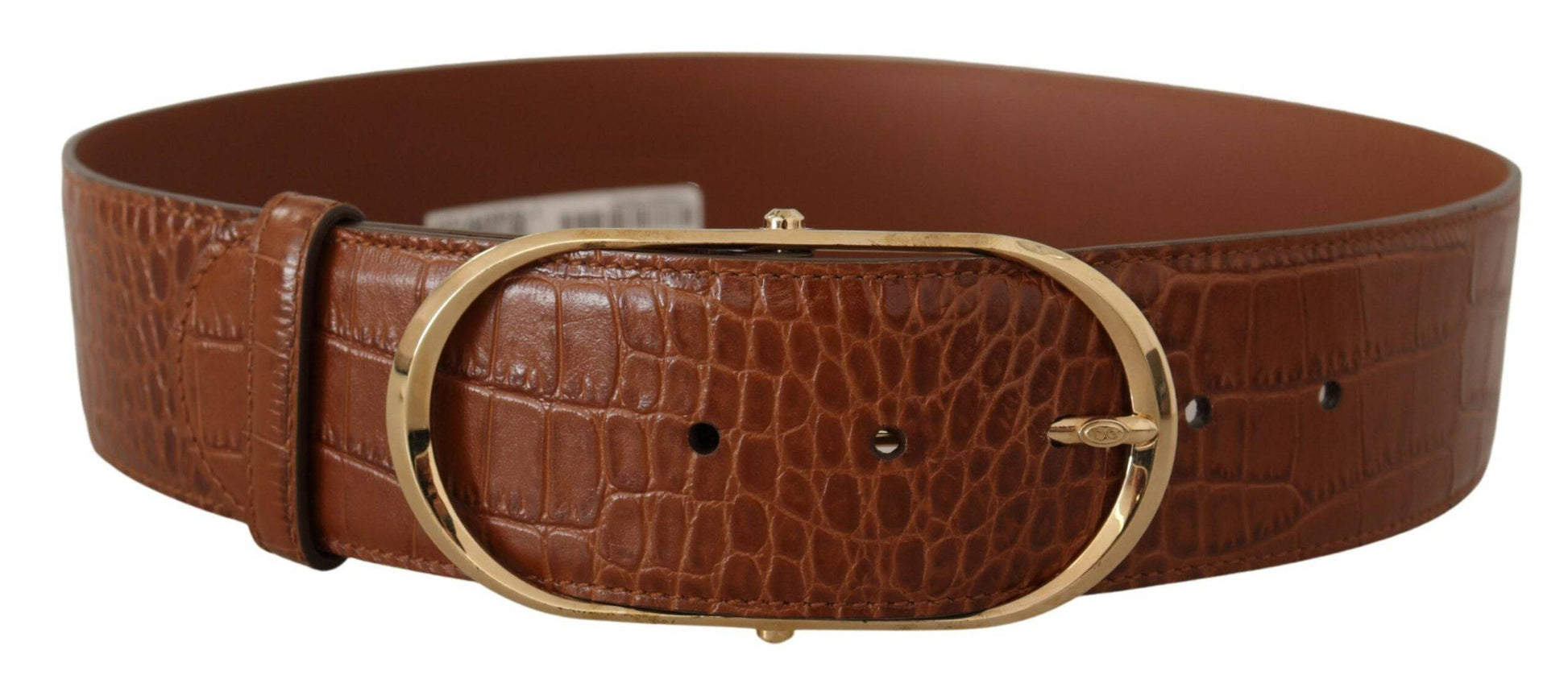 Dolce & Gabbana Enchanting Engraved Logo Leather Belt - ACCEXO