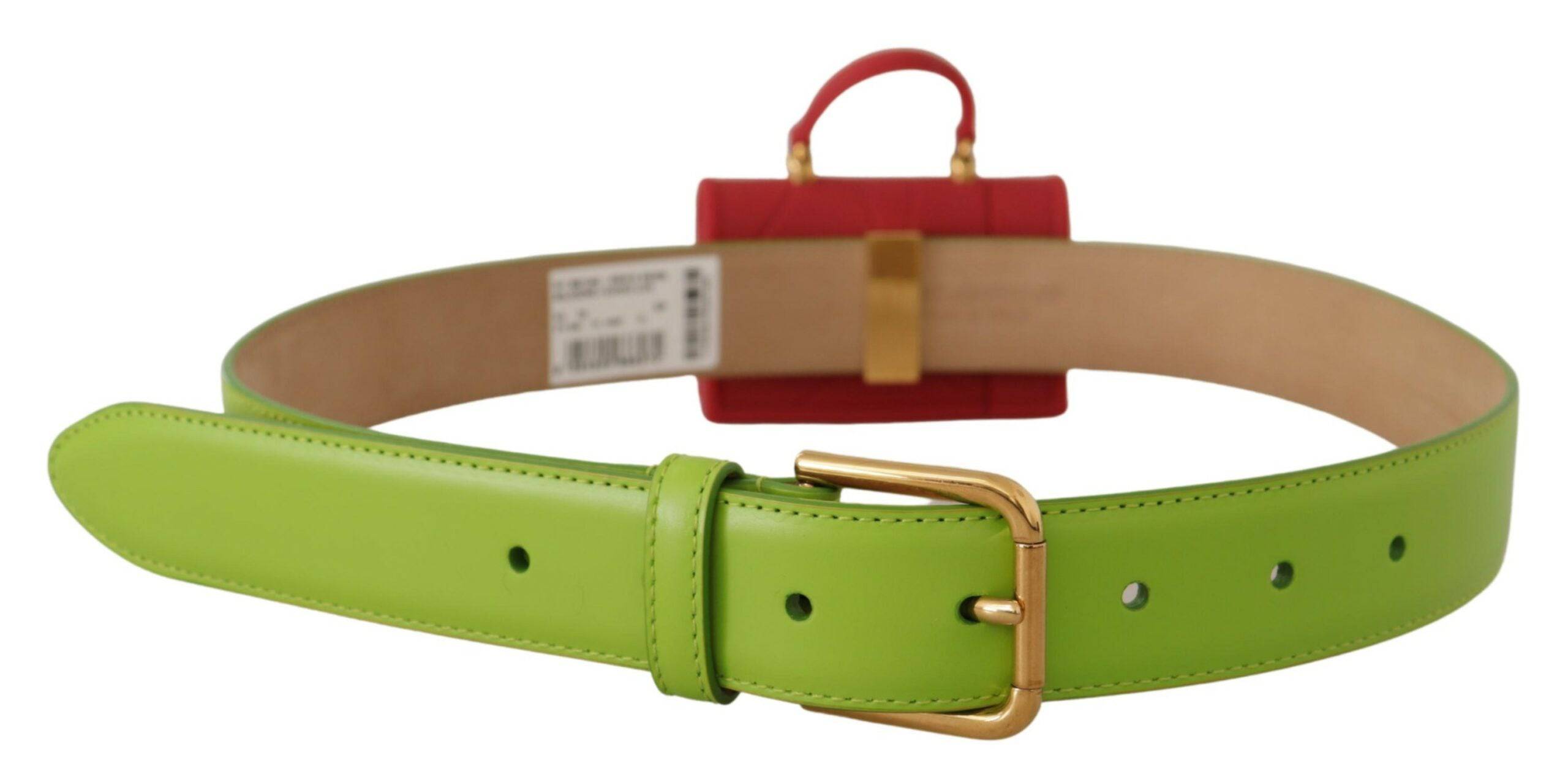 Dolce & Gabbana Elegant Leather Belt with Mini Bag Accessory - ACCEXO