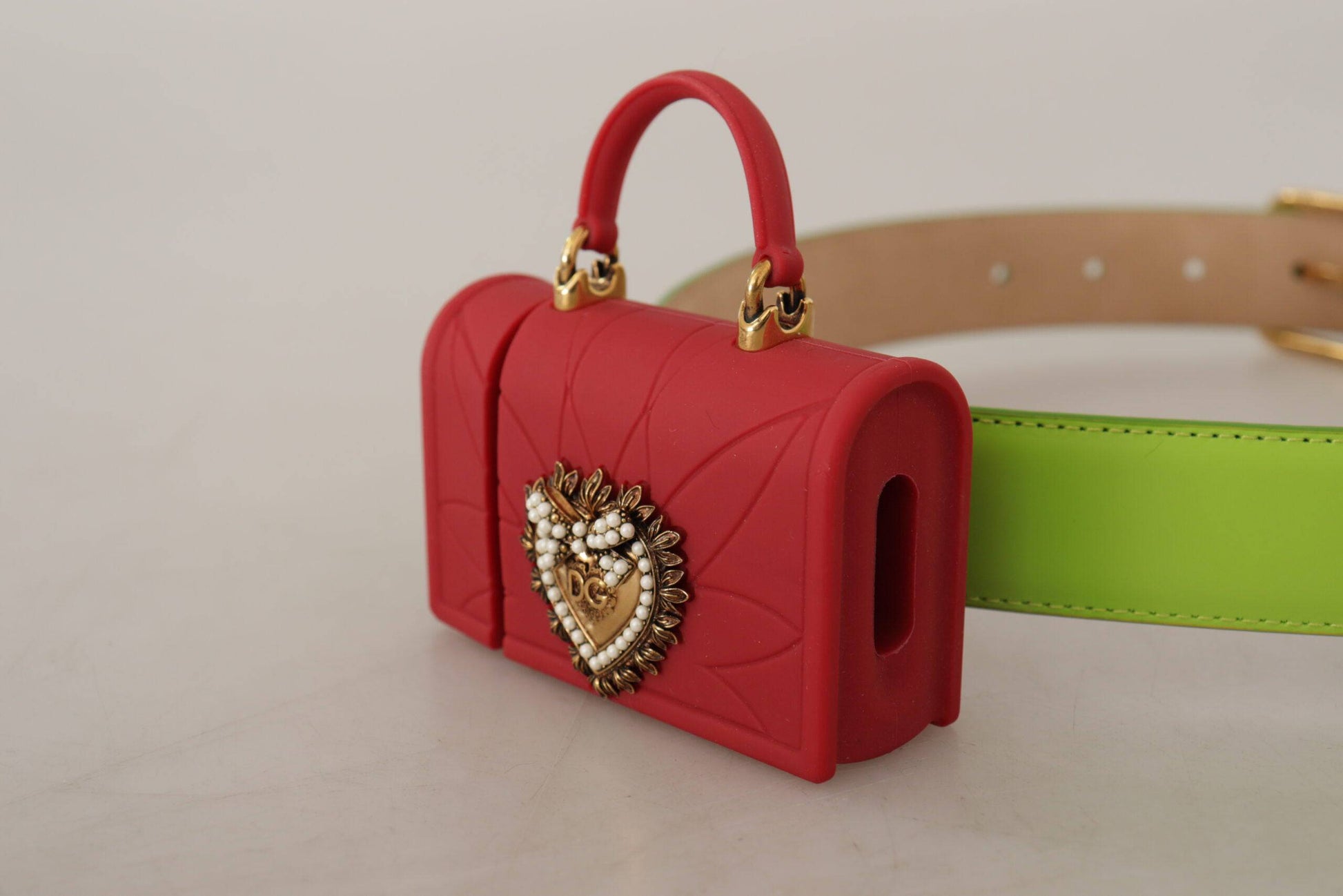 Dolce & Gabbana Elegant Leather Belt with Mini Bag Accessory - ACCEXO
