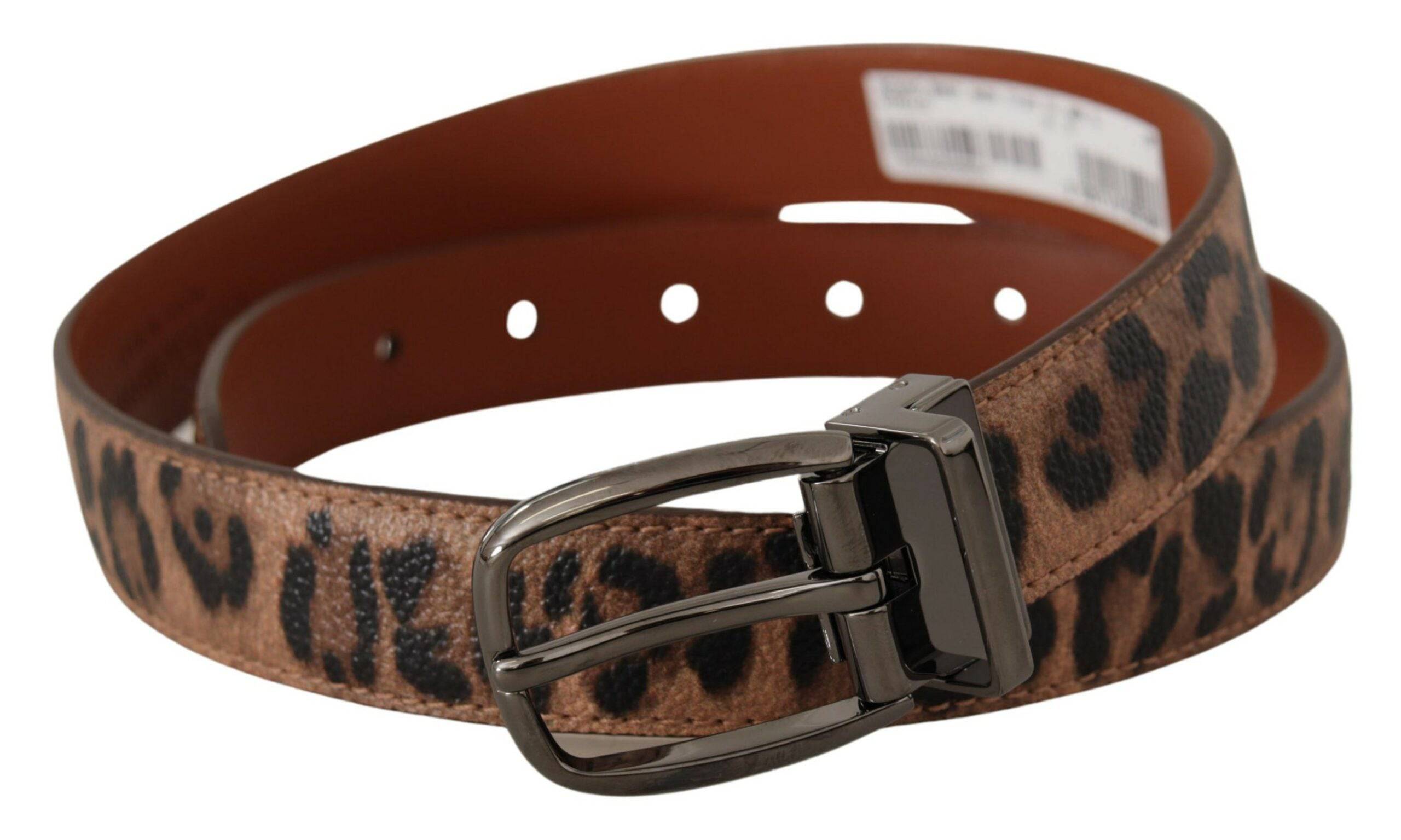 Dolce & Gabbana Elegant Engraved Leather Belt - Timeless Style - ACCEXO