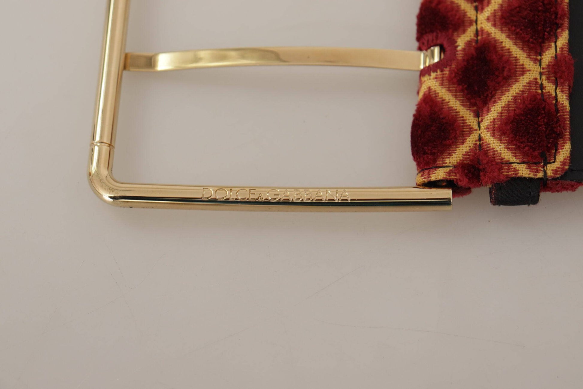 Dolce & Gabbana Engraved Logo Multicolor Leather Belt - ACCEXO