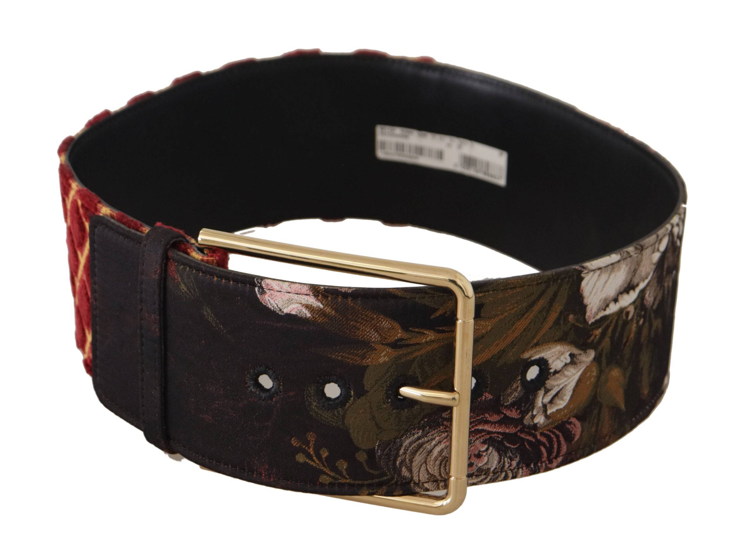 Dolce & Gabbana Engraved Logo Multicolor Leather Belt - ACCEXO