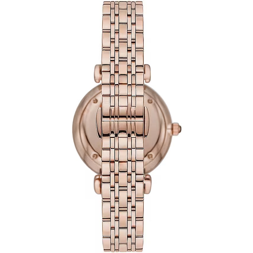 Emporio Armani Elegant Rose Gold-Tone Ladies Watch