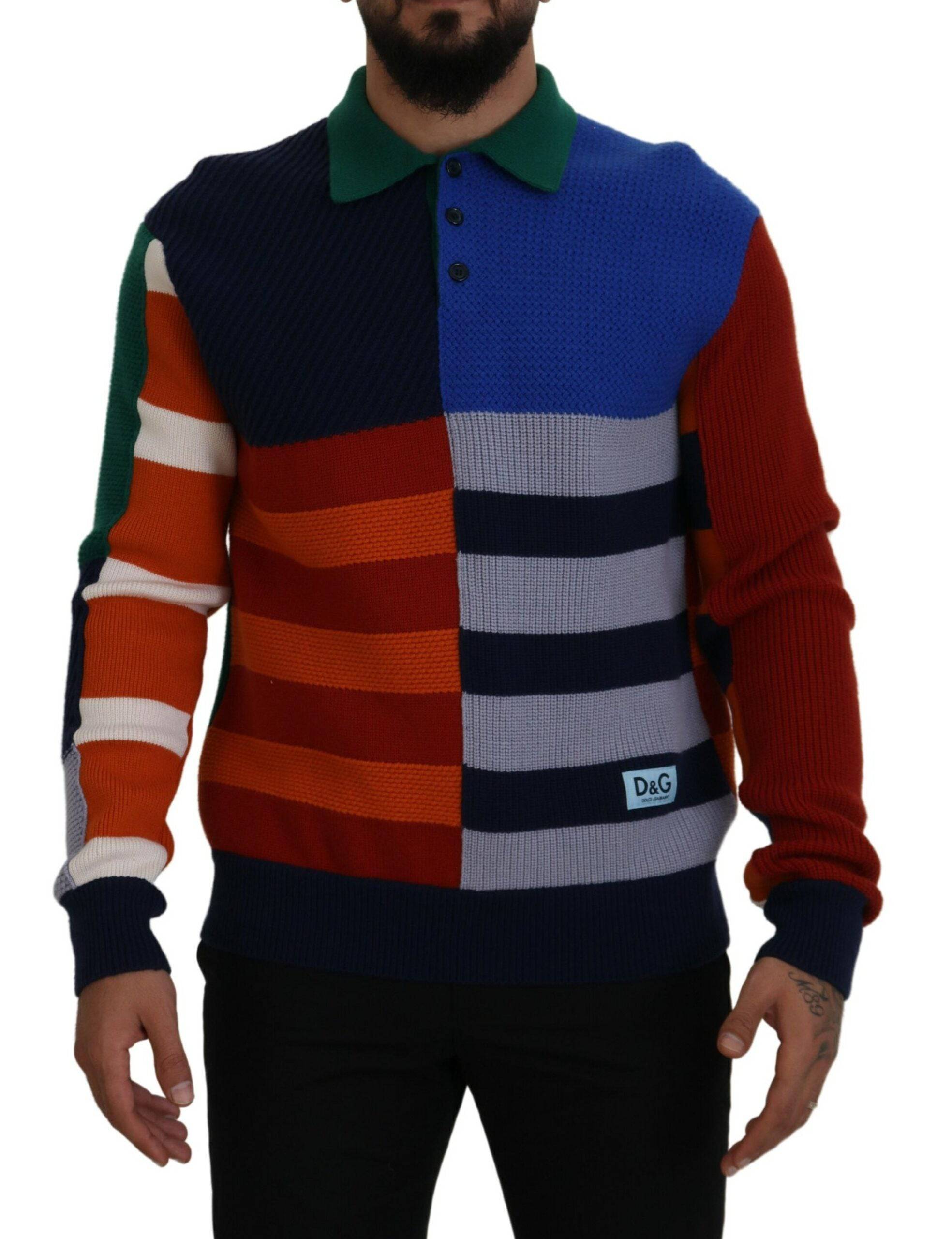 Dolce & Gabbana Pullover Sweater in Multicolor Stripes - ACCEXO