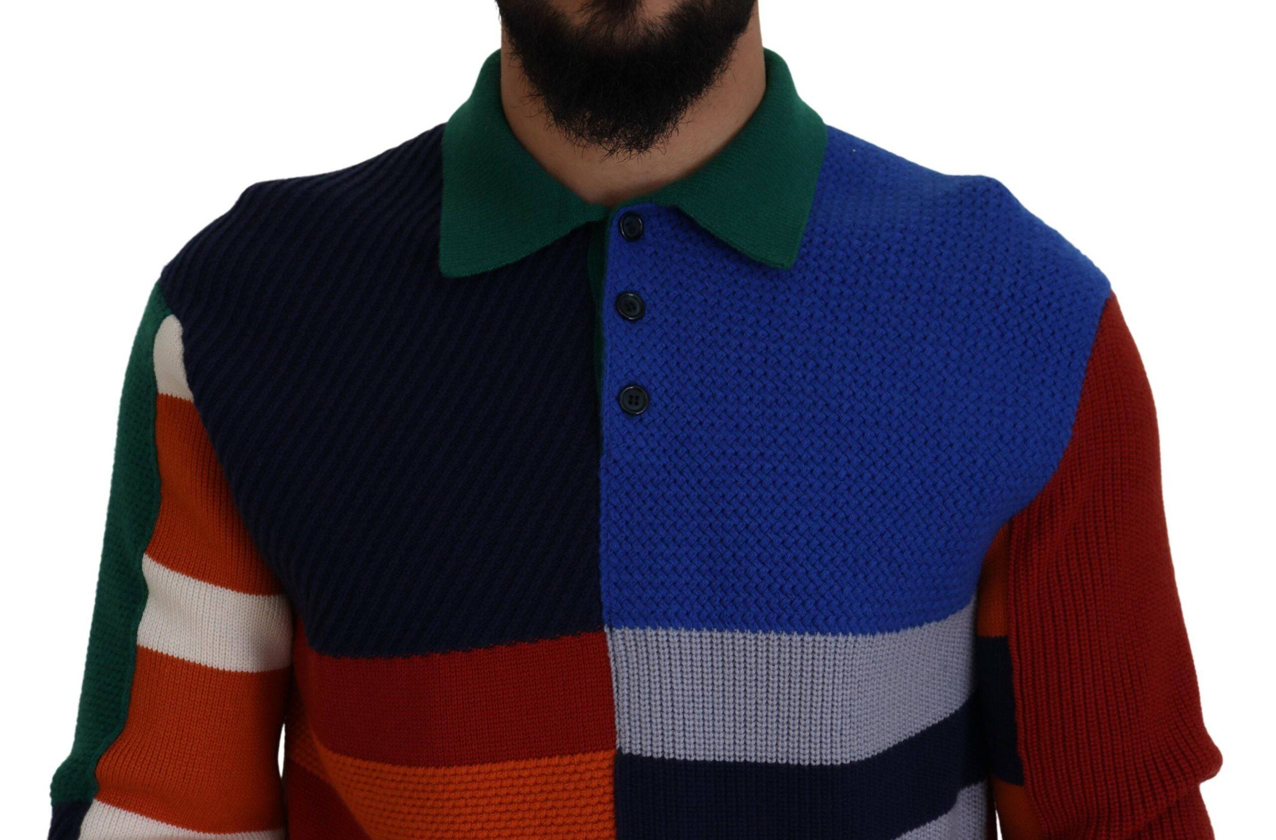 Dolce & Gabbana Pullover Sweater in Multicolor Stripes - ACCEXO