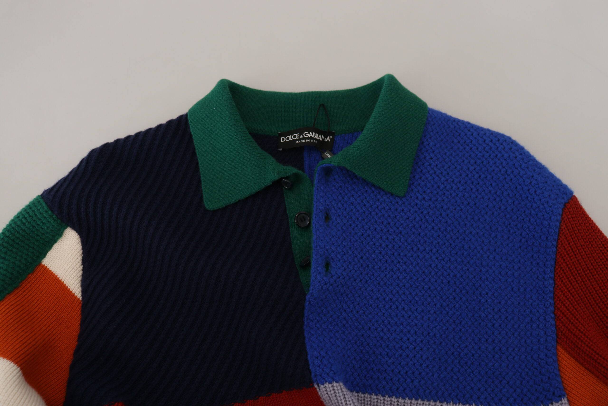 Dolce & Gabbana Pullover Sweater in Multicolor Stripes - ACCEXO