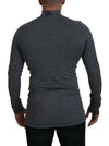 Dolce & Gabbana Elegant Dark Gray Pullover Sweater