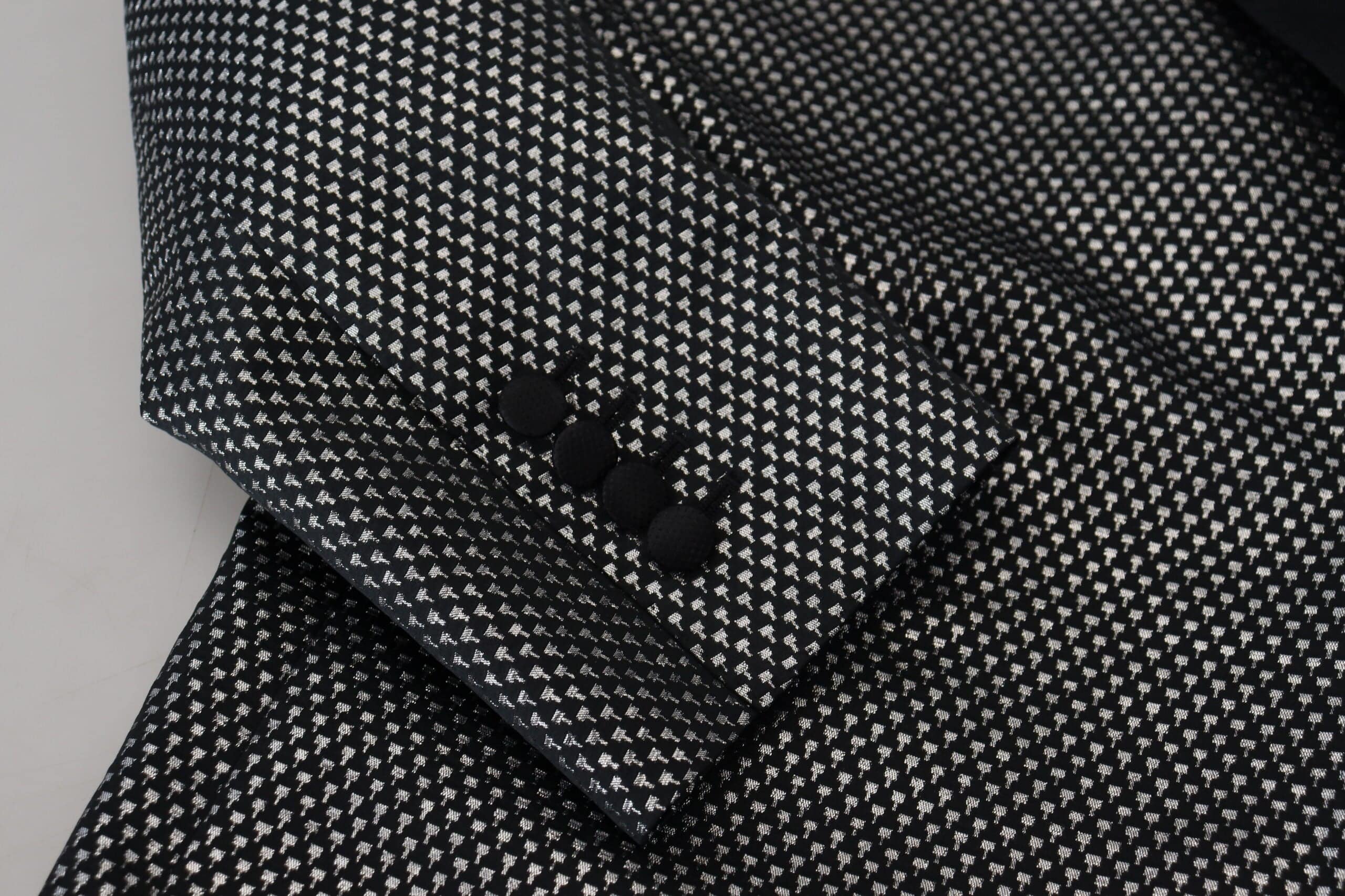 Dolce & Gabbana Elegant Jacquard Single Breasted Blazer - ACCEXO