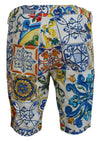 Dolce & Gabbana Majolica Print Casual Chinos Shorts