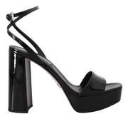 Prada Elevate Your Elegance with Glossy Black Heels - ACCEXO