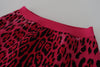 Dolce & Gabbana Chic High Waist Pink Leopard Mini Skirt