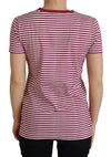 Dolce & Gabbana Exclusive Striped Ibiza Crew Neck Tee