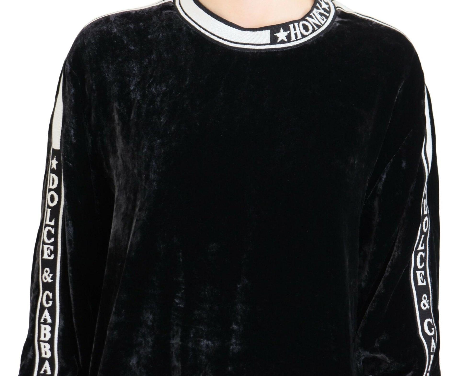 Dolce & Gabbana Elegant Silk Blend Velvet Sweater - ACCEXO