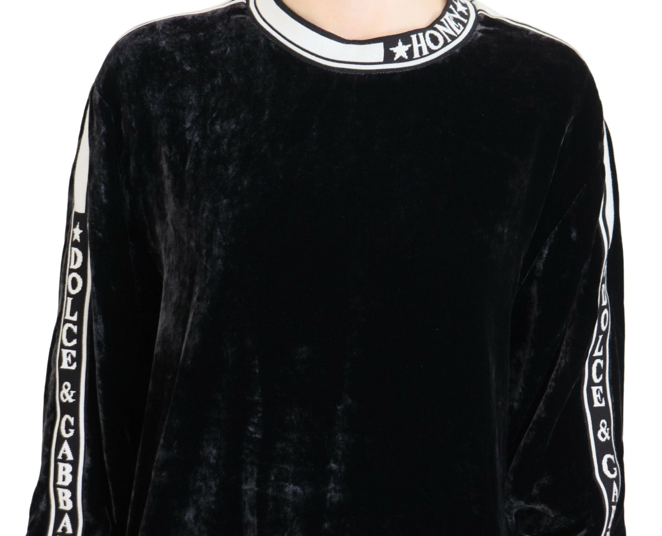 Dolce & Gabbana Elegant Silk Blend Velvet Sweater - ACCEXO