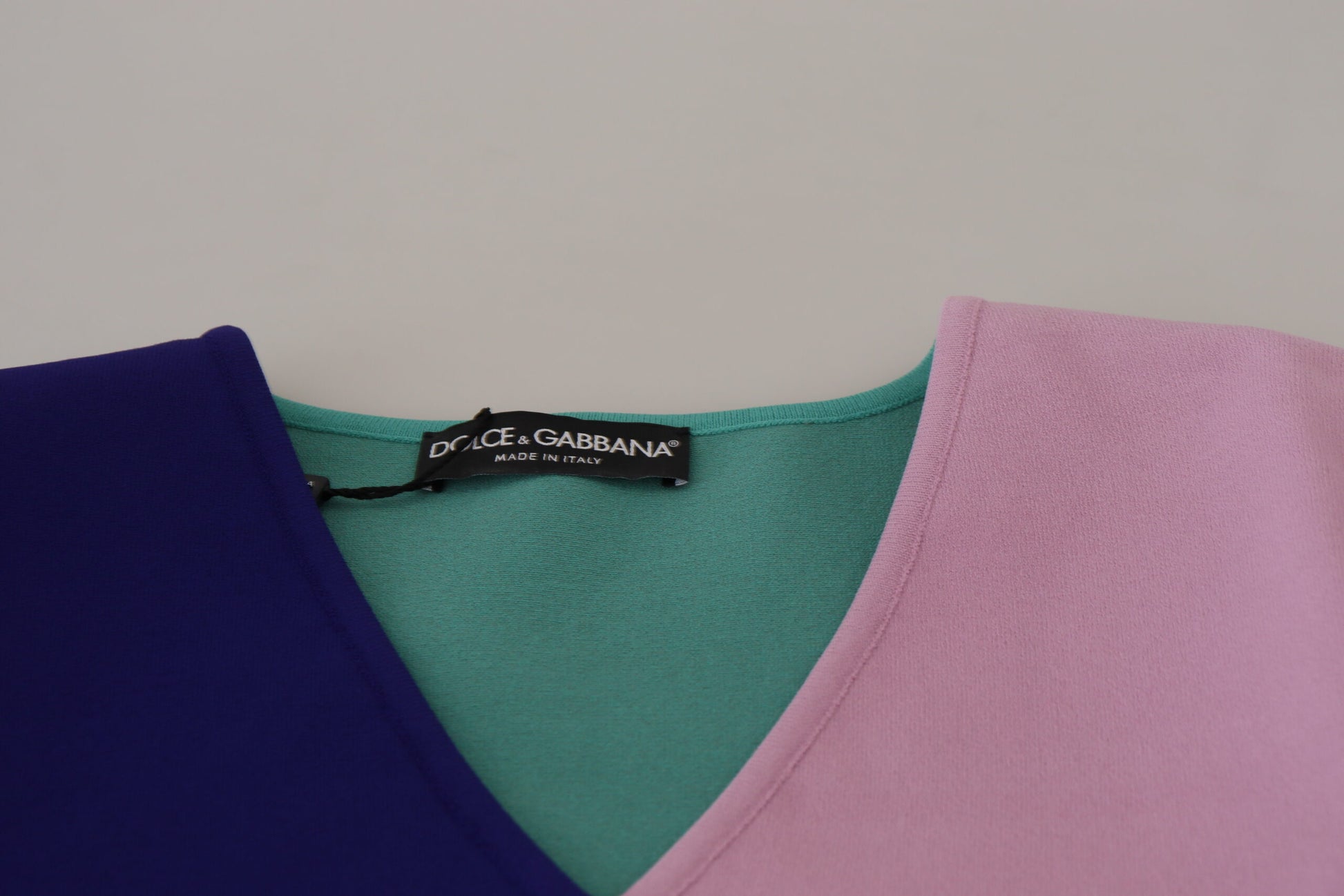 Dolce & Gabbana Chic Multicolor V-Neck Pullover Sweater - ACCEXO