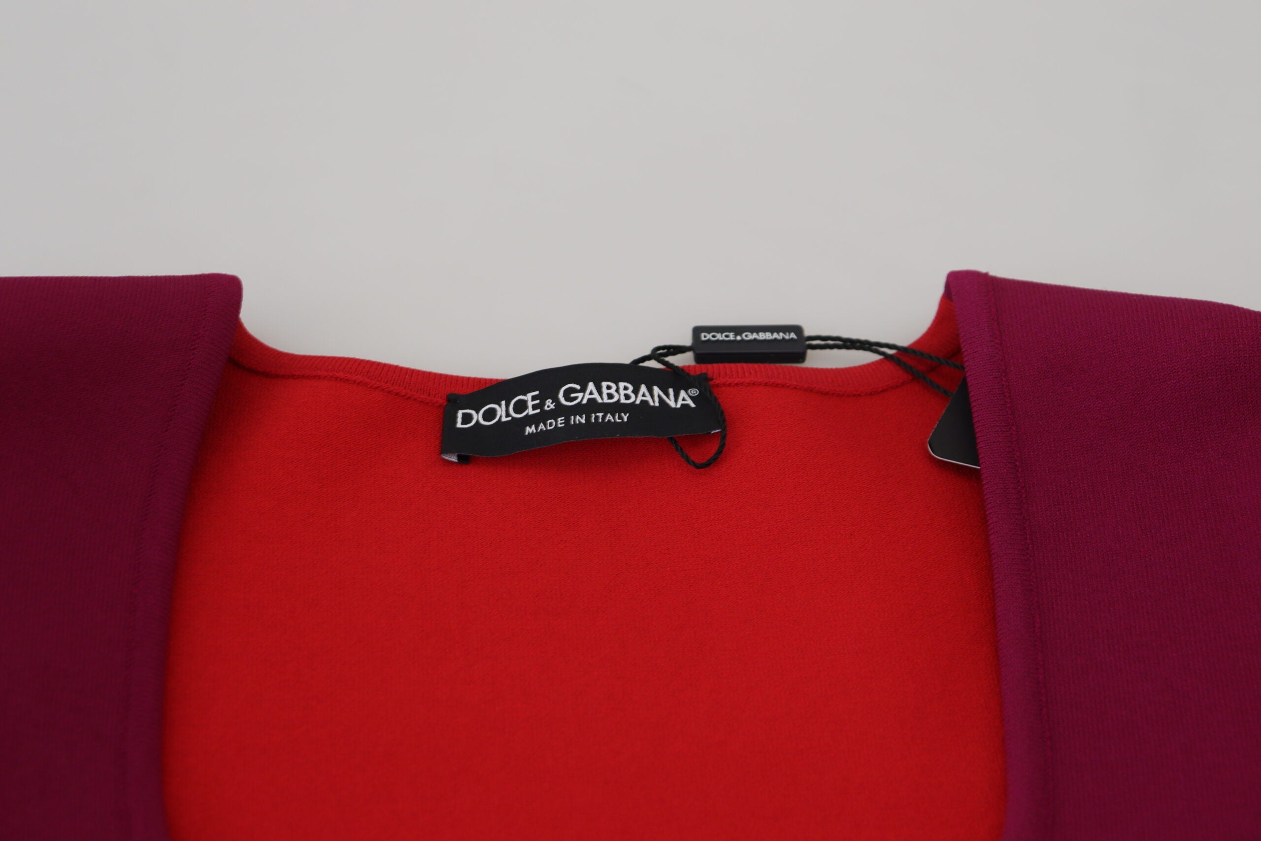 Dolce & Gabbana Multicolor Square Neck Pullover Sweater - ACCEXO