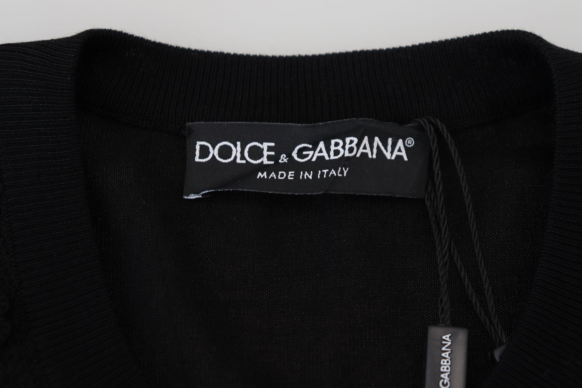 Dolce & Gabbana Elegant Black Floral Lace Cardigan Sweater - ACCEXO