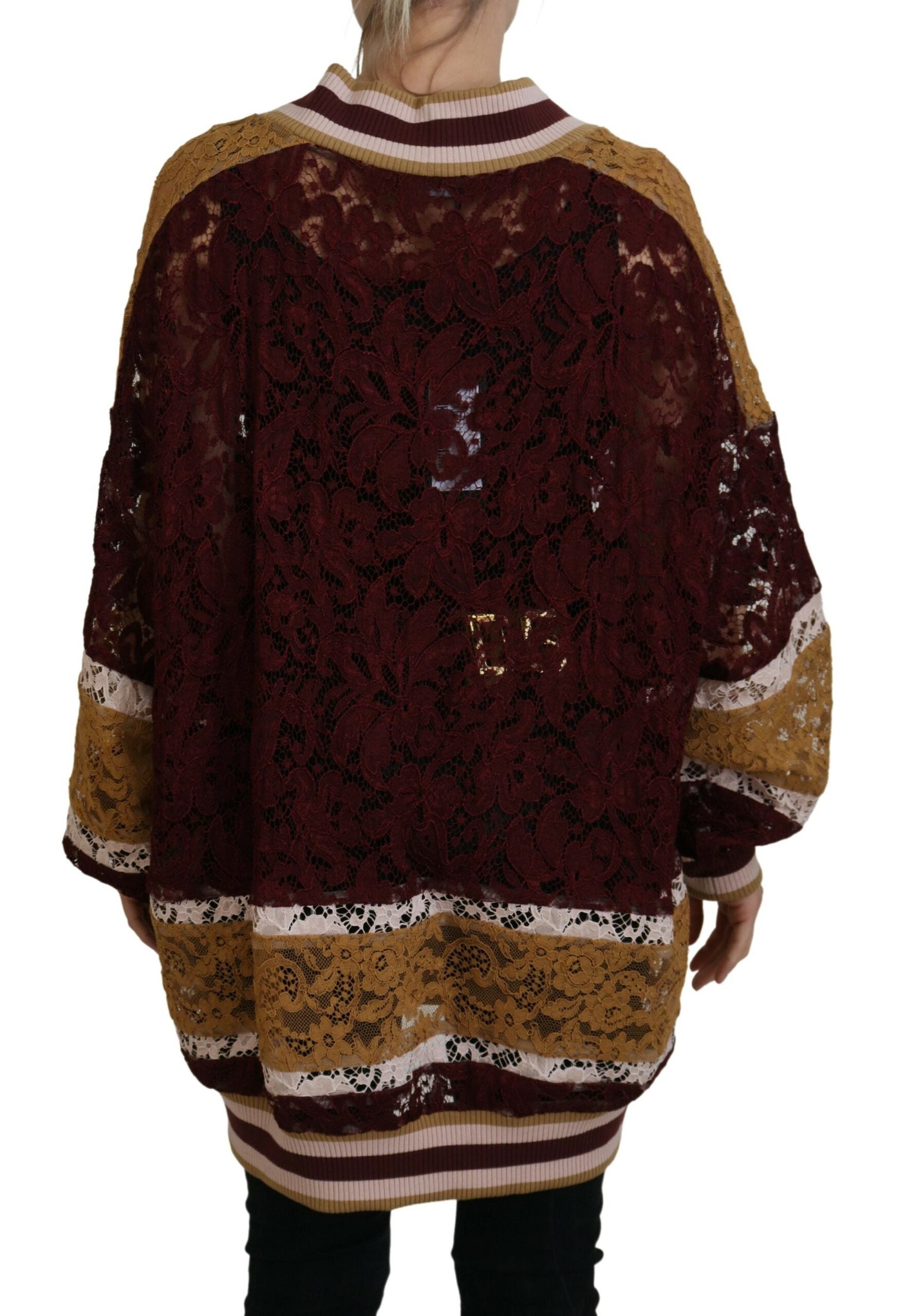 Dolce & Gabbana Multicolor V-Neck Pullover Sweater - ACCEXO