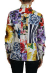 Dolce & Gabbana Elegant Floral Cotton Long Sleeve Top