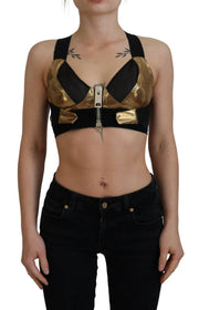 Dolce & Gabbana Elegant Cropped Top with Front Zipper - IT40|S