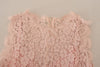 Dolce & Gabbana Elegant Sheer Lace Sleeveless Blouse in Pink