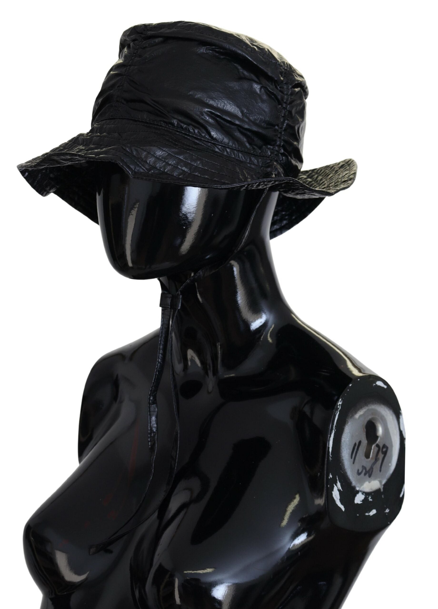 Dolce & Gabbana Sleek Black Bucket Cap with Logo Detail - ACCEXO