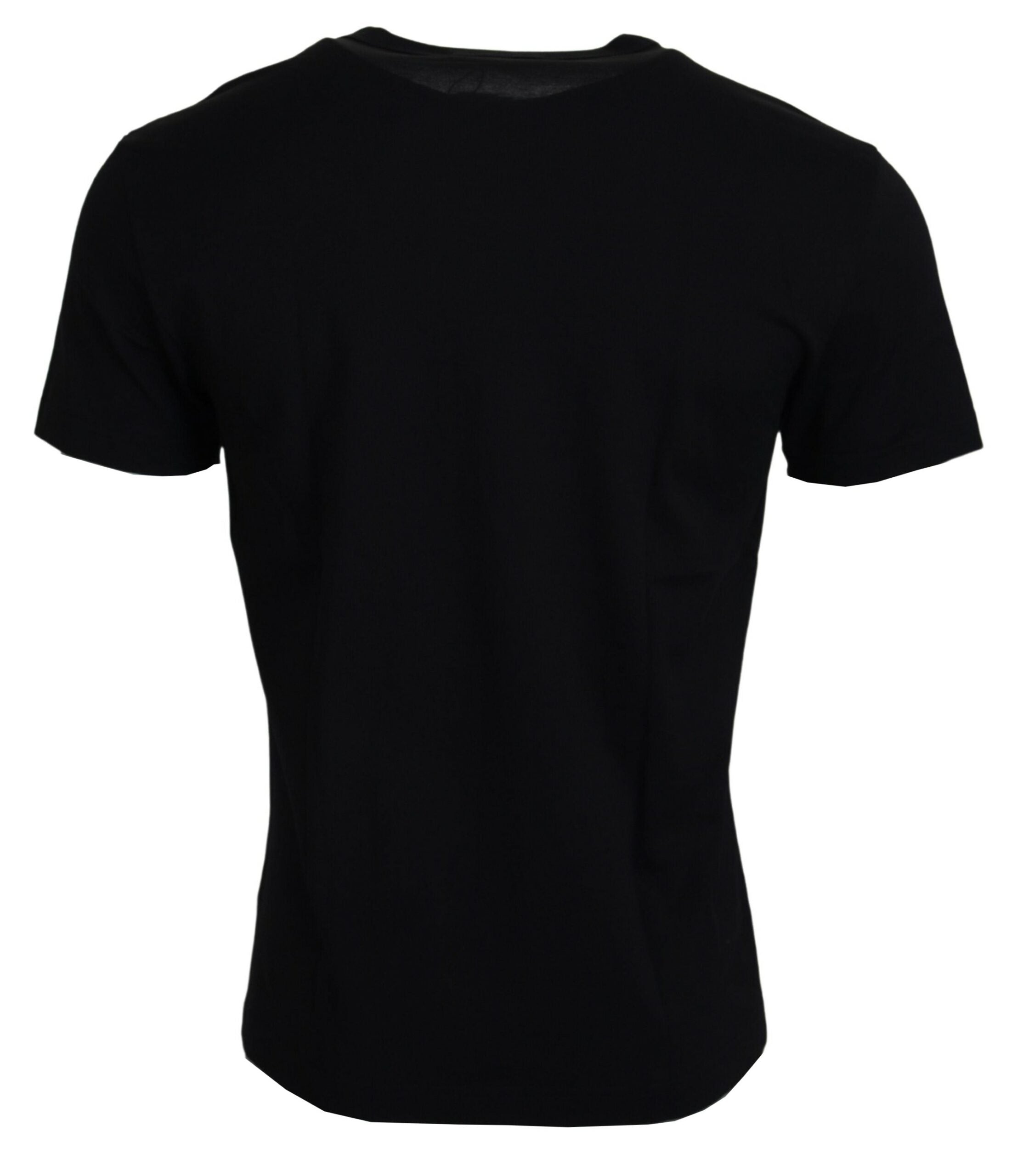 Dolce & Gabbana Chic Black Cotton Tee for the Modern Man - IT46 | S