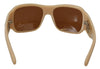 Dolce & Gabbana Elegant Cream Swarovski Sunglasses