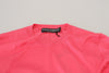 Dolce & Gabbana Elegant Pink Cropped Crewneck Sweater