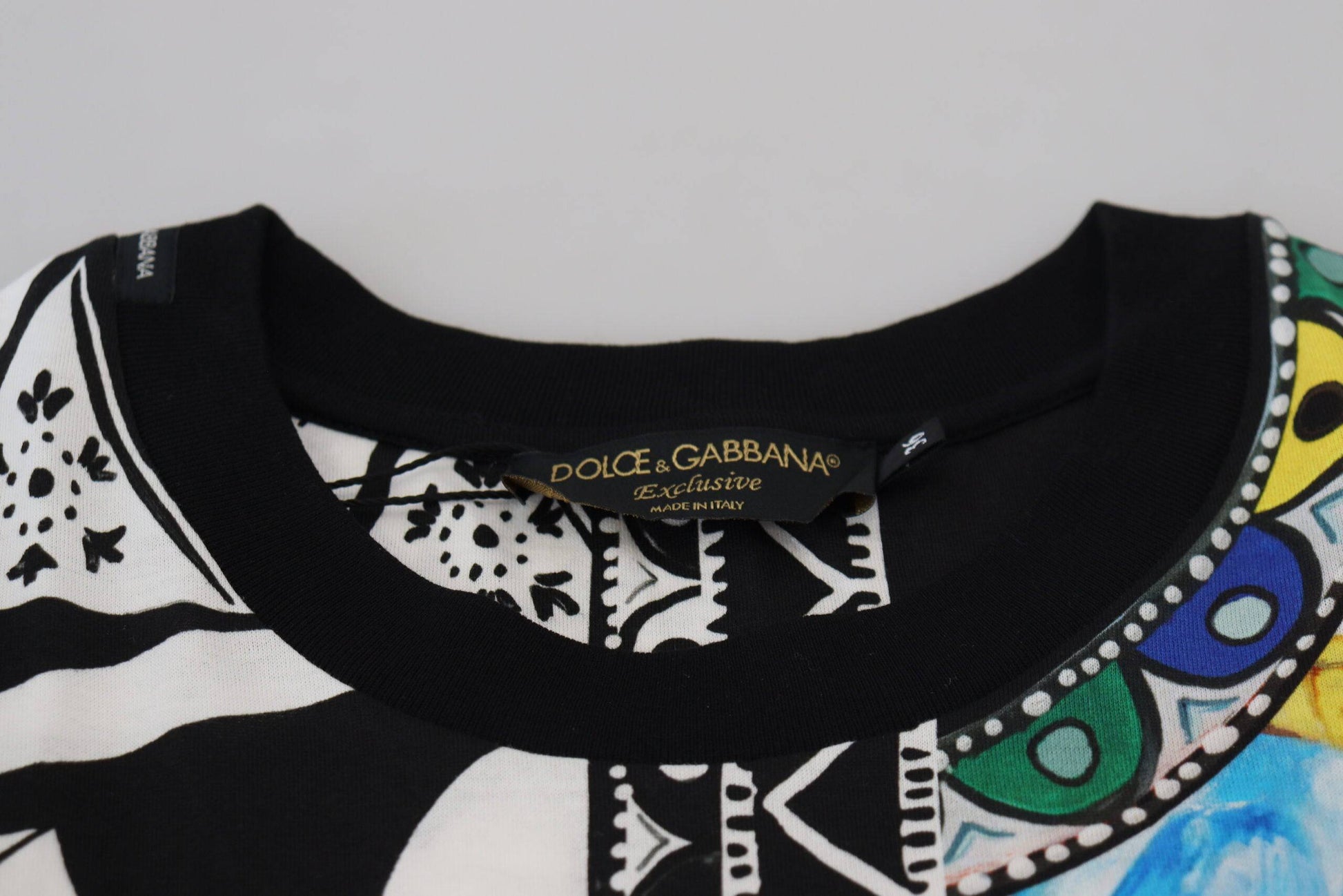 Dolce & Gabbana Elegant Multicolor Cotton Casual Tee - IT36|XXS