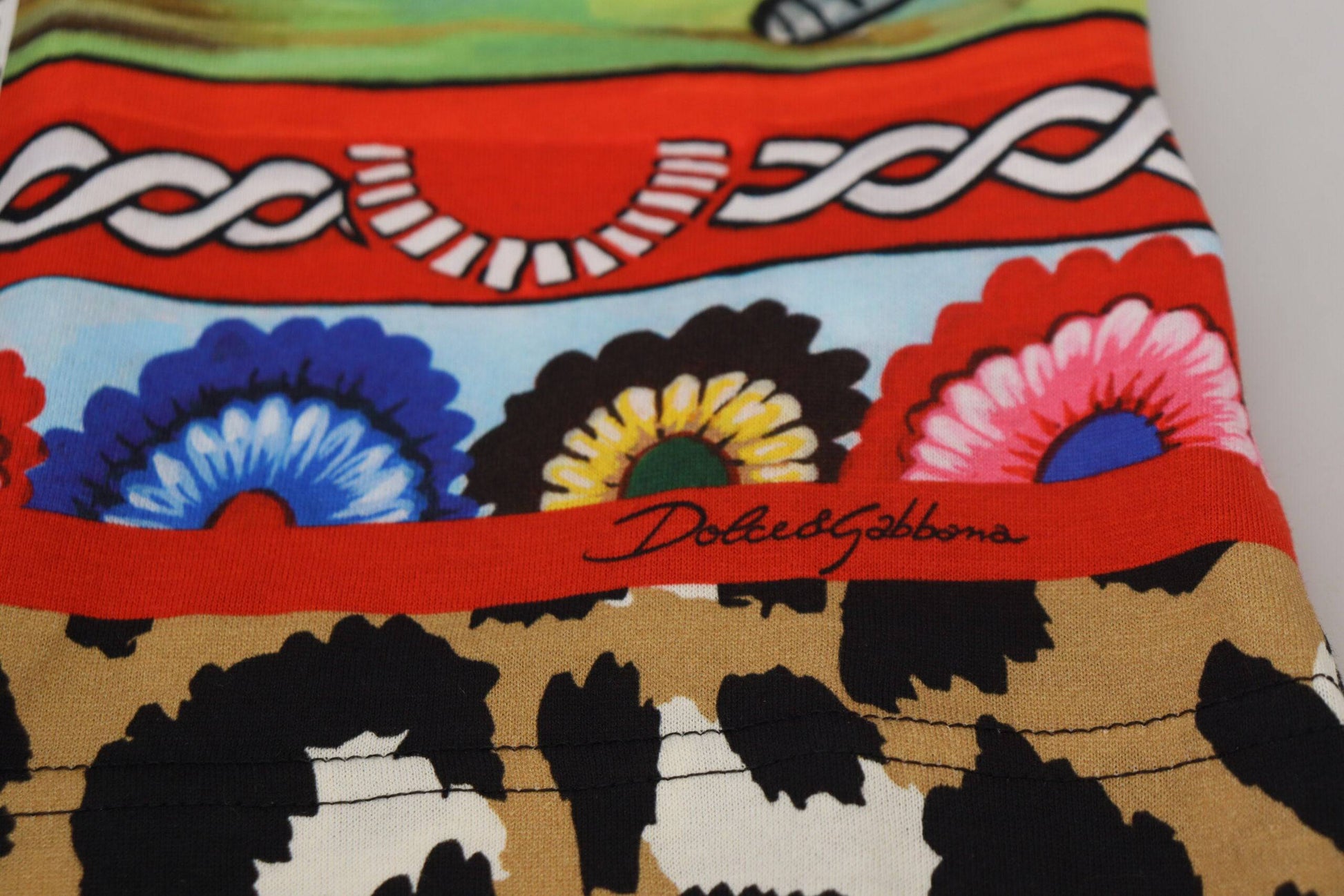 Dolce & Gabbana Elegant Multicolor Cotton Casual Tee - IT36|XXS