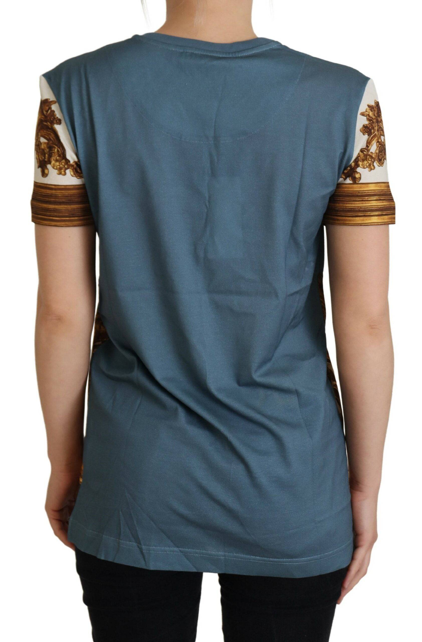 Dolce & Gabbana Chic Angel Print Casual Cotton Tee - IT36|XXS