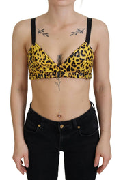 Dolce & Gabbana Chic Leopard Print Sleeveless Corset Top - IT40|S