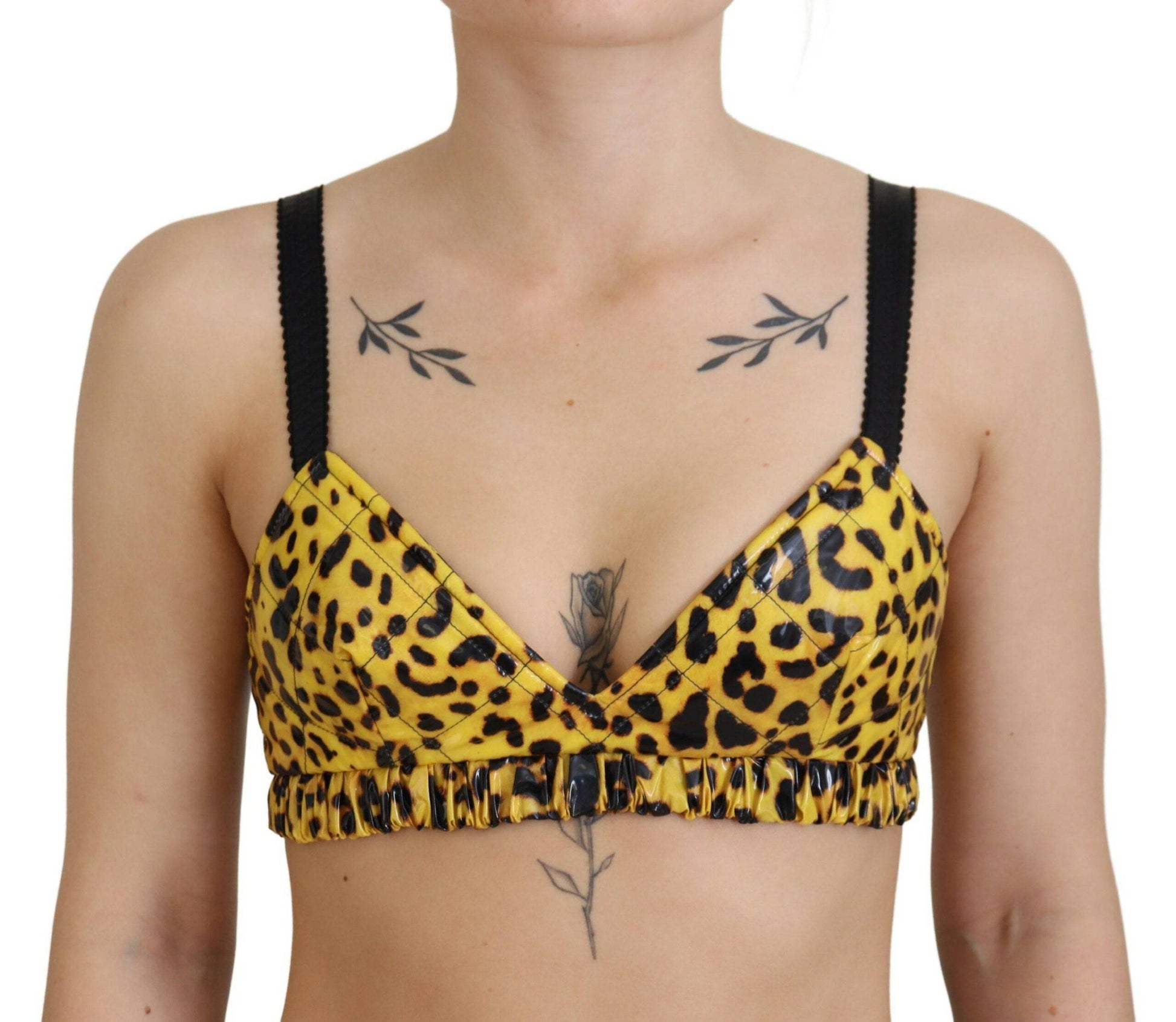 Dolce & Gabbana Chic Leopard Print Sleeveless Corset Top - IT40|S