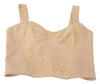 Dolce & Gabbana Elegant Beige Bustier Corset Top