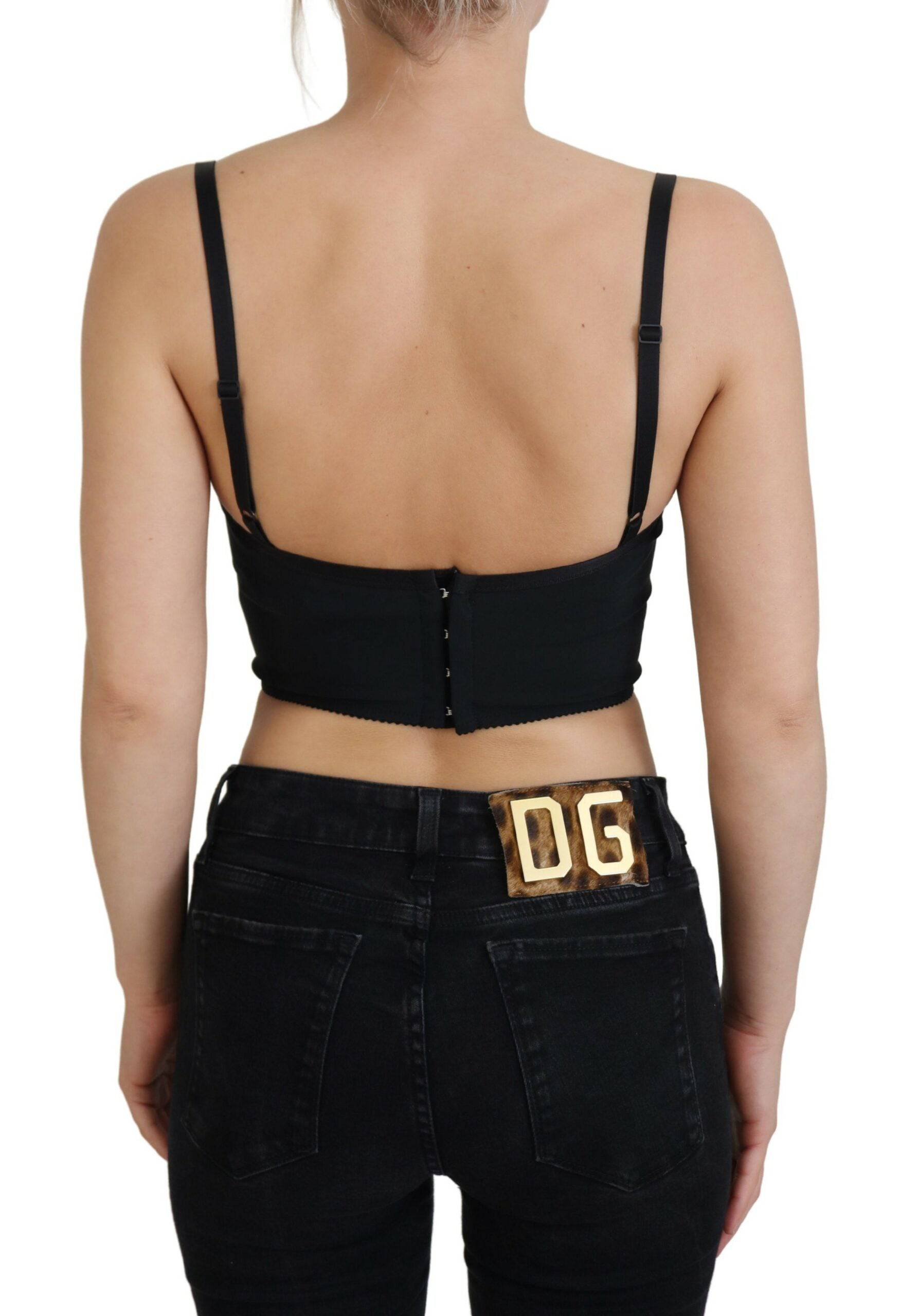 Dolce & Gabbana Leopard Print Bustier Corset Top - IT40|S